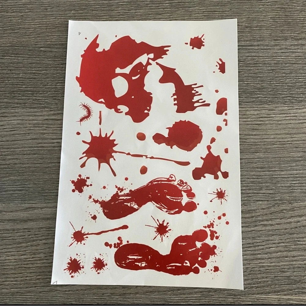 Halloween decorations stickers decals 4 sheets